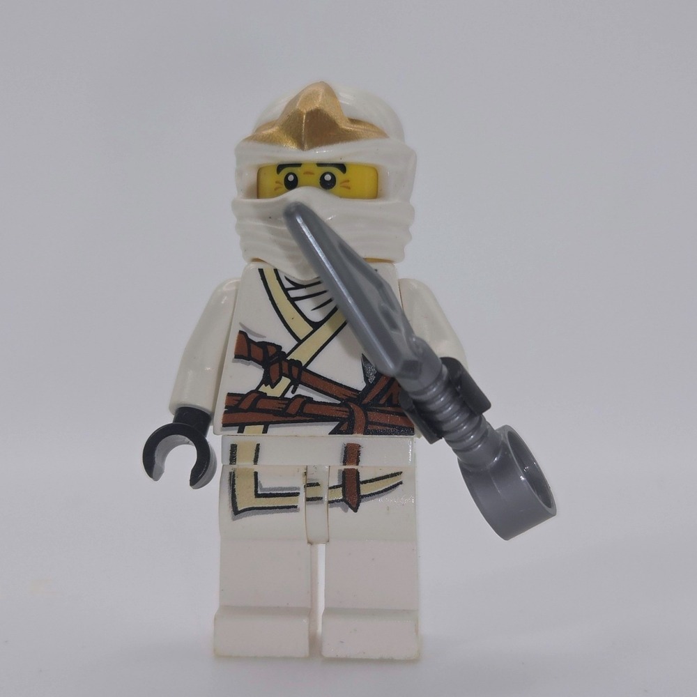 LEGO Ninjago Minifigure Zane ZX White Good Cond. Authentic